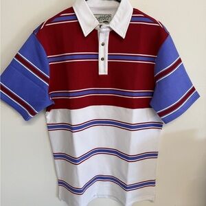 Bogey Boys Polo Shirt Striped Short Sleeve Golf Size Medium M NEW